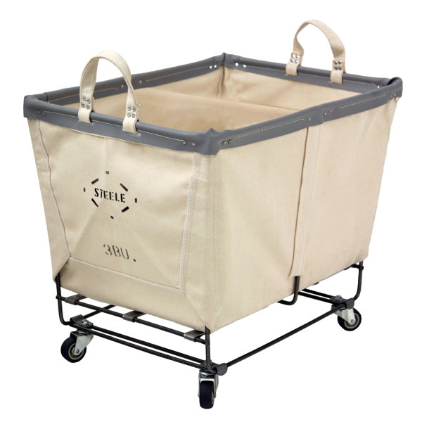 Steele Canvas Rolling Laundry Cart with Divider & Reviews Wayfair Canada